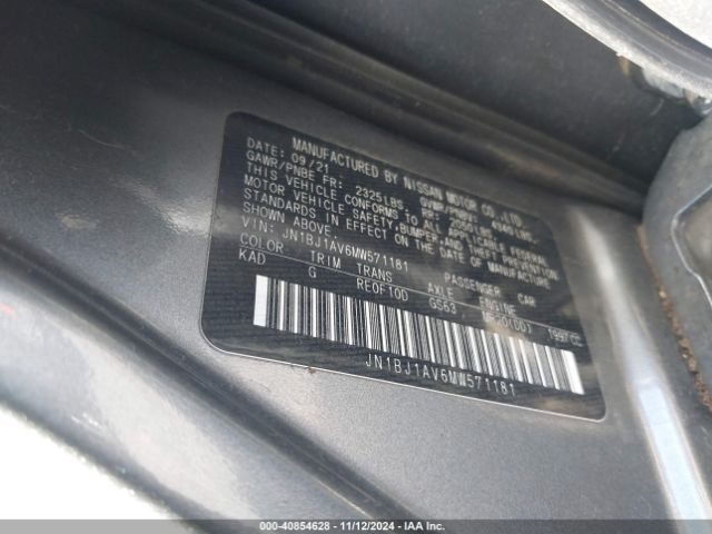 JN1BJ1AV6MW571181 Nissan Rogue Sport S Fwd Xtronic Cvt
