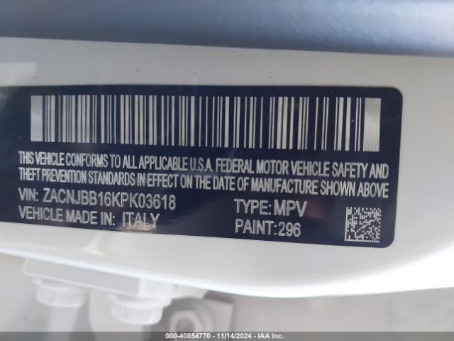 ZACNJBB16KPK03618 Jeep Renegade Latitude 4x4