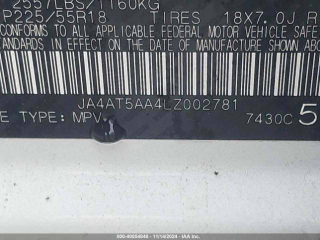 2020 MITSUBISHI ECLIPSE CROSS JA4AT5AA4LZ002781 Photo 8