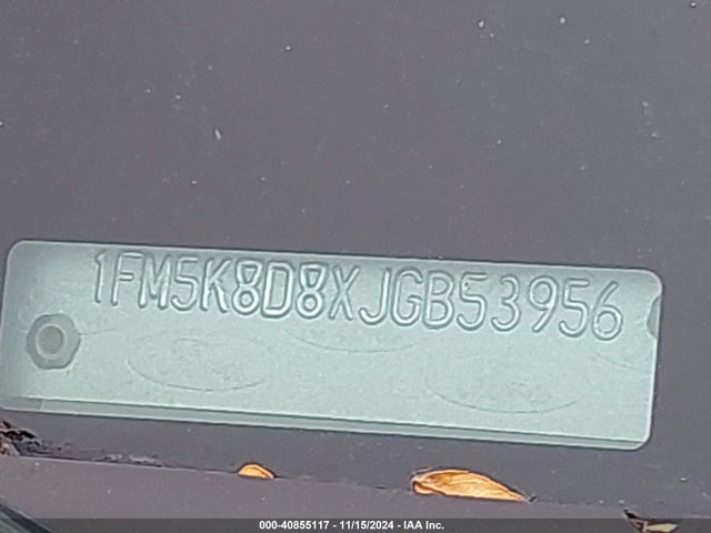 Ford EXPLORER XLT 2018 1FM5K8D8XJGB53956 Image 9