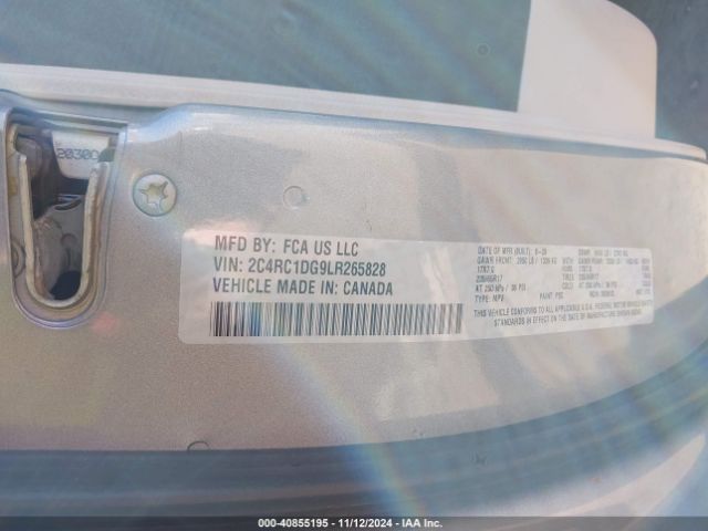 2C4RC1DG9LR265828 Chrysler Voyager Lxi