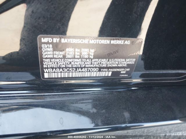 WBA8A3C52JA487090 BMW 320i Xdrive
