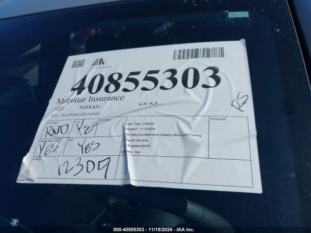 3N1CP5DV5PL544165 Nissan Kicks Sr Xtronic Cvt