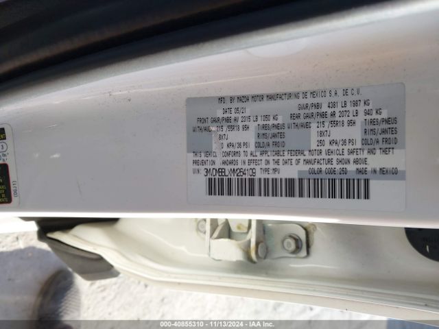 3MVDMBBLXMM264109 Mazda Cx-30 Select