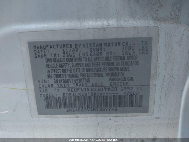Nissan Sentra Sr Xtronic Cvt 2022 3N1AB8DV1NY307745 Image 9