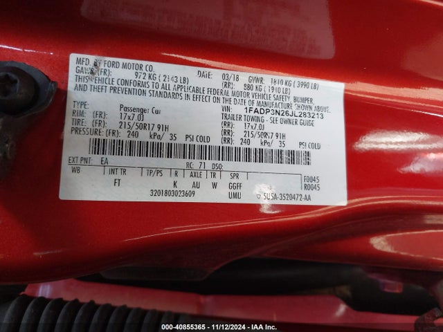 Ford Focus Titanium 2018 1FADP3N26JL283213 Image 9