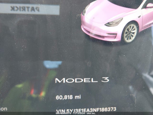 2022 TESLA MODEL 3 5YJ3E1EA3NF186373 Photo 6