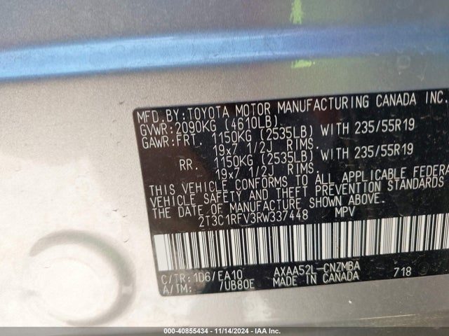 Toyota Rav4 Xle Premium 2024 2T3C1RFV3RW337448 Image 9