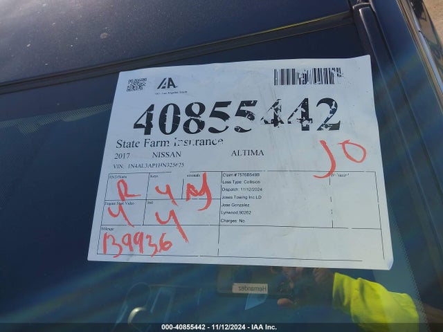 Nissan Altima 2.5 S 2017 1N4AL3AP1HN325625 Image 17
