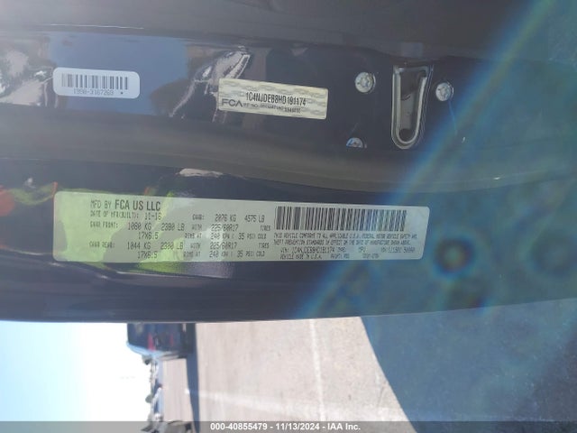 1C4NJDEB8HD191174 Jeep Compass Latitude 4x4