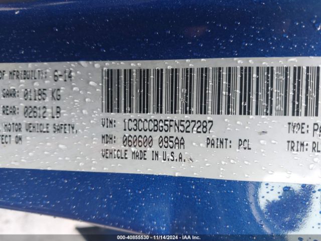 1C3CCCBG5FN527287 Chrysler 200 S