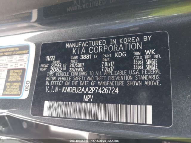KNDEU2AA2P7426724 KIA SELTOS S