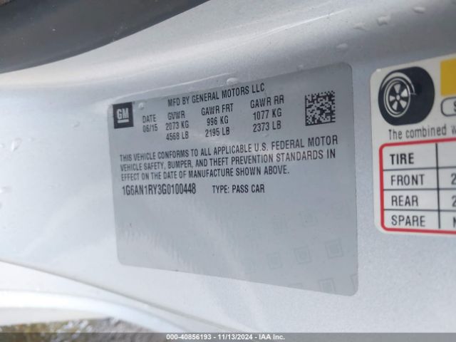 1G6AN1RY3G0100448 Cadillac ATS-V