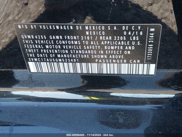 3VWC17AU5GM523491 Volkswagen Golf Sportwagen Tsi Limited Edition