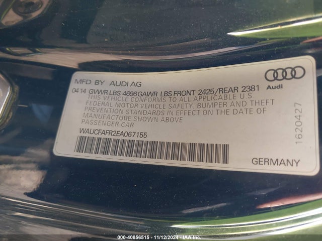 Audi A5 2.0t Premium 2014 WAUCFAFR2EA067155 Image 9