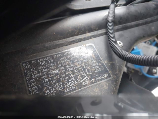 2016 KAWASAKI EX650 JKAEXEF16GDA25385 Photo 9