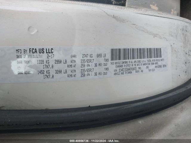 2C4RC1EGXHR703472 Chrysler Pacifica Touring-l Plus