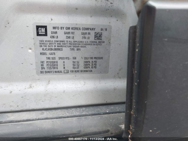 KL4CJASB4JB699633 Buick Encore Preferred