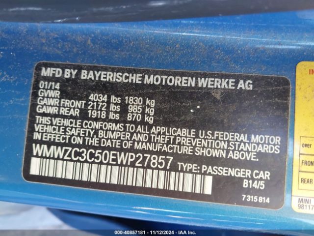 WMWZC3C50EWP27857 Mini Countryman Cooper S