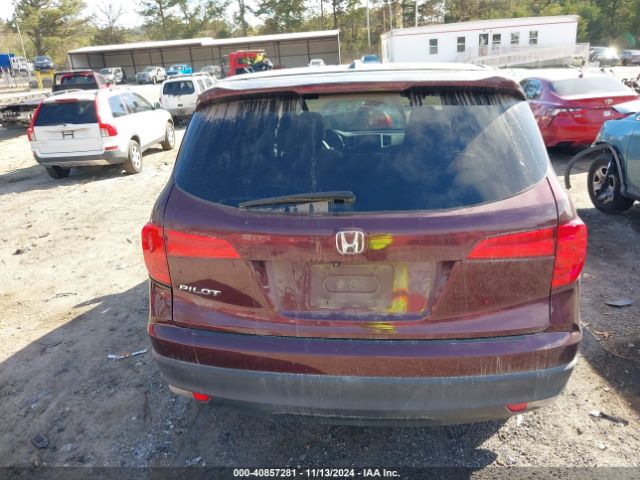 5FNYF5H50GB033848 Honda Pilot Ex-l