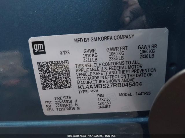 KL4AMBS27RB045404 Buick Encore Gx Preferred Fwd