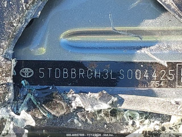 5TDBBRCH3LS004425 Toyota Highlander Hybrid Le
