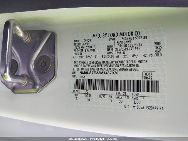 Ford Transit Connect Xl Cargo Van 2021 NM0LS7E22M1487970 Image 9