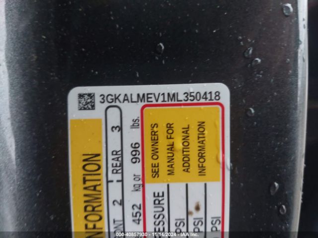 3GKALMEV1ML350418 GMC Terrain Fwd Sle