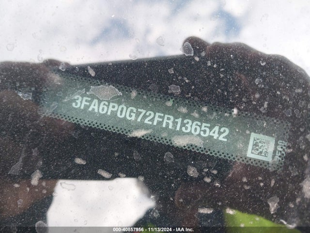 Ford FUSION S 2015 3FA6P0G72FR136542 Image 9