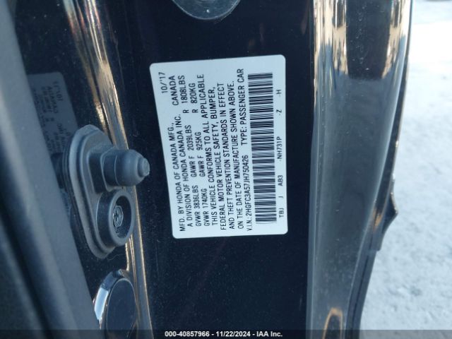 2HGFC3A57JH750426 Honda CIVIC SI