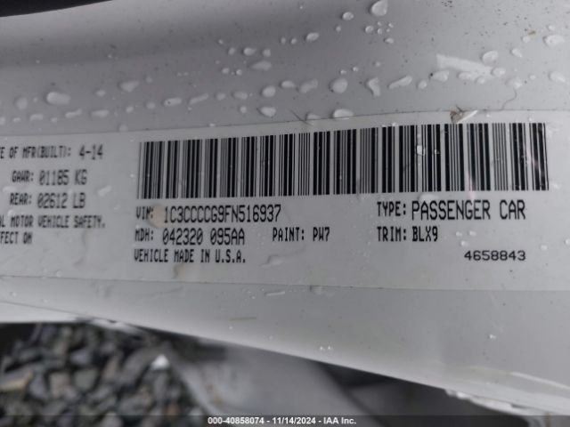1C3CCCCG9FN516937 Chrysler 200 C