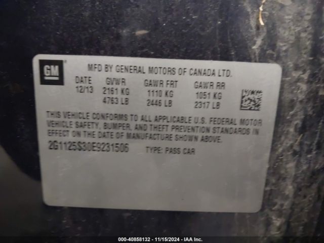 2G1125S30E9231506 Chevrolet Impala 2lt