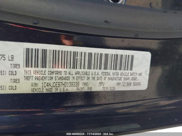 1C4NJDEB7HD139339 Jeep Compass High Altitude 4x4