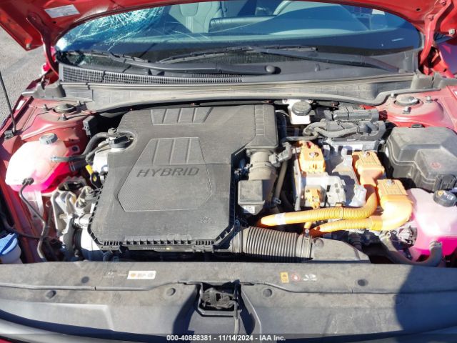KMHLM4AJXPU085119 Hyundai Elantra Hybrid Blue