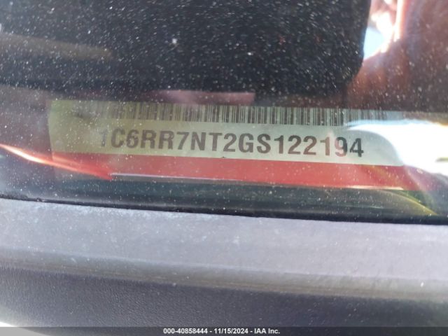 1C6RR7NT2GS122194 RAM 1500 Laramie