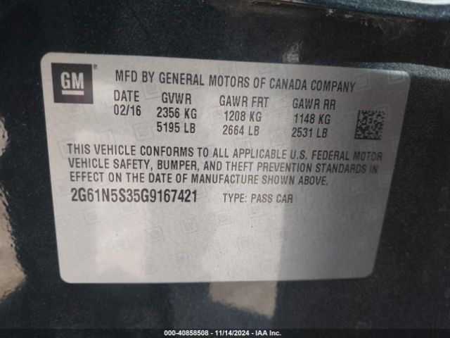 2G61N5S35G9167421 Cadillac Xts Luxury Collection