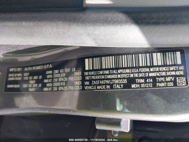 ZASFAKPN1J7B63535 Alfa Romeo Stelvio Sport Awd