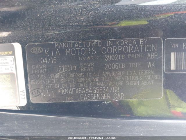 KNAFX6A84G5634788 KIA Forte Koup Ex