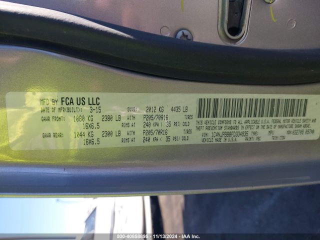 1C4NJPBB8FD334935 Jeep Patriot Sport
