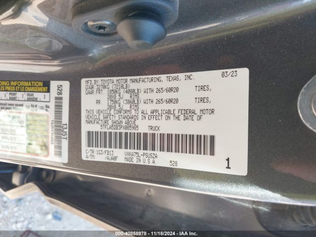 5TFLA5DB3PX085985 Toyota Tundra Sr5