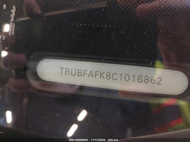 2012 AUDI TT TRUBFAFK8C1016862 Photo 8