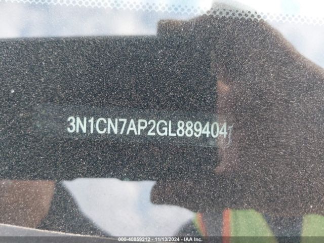 3N1CN7AP2GL889404 Nissan Versa 1.6 S/1.6 S+/1.6 Sl/1.6 Sv