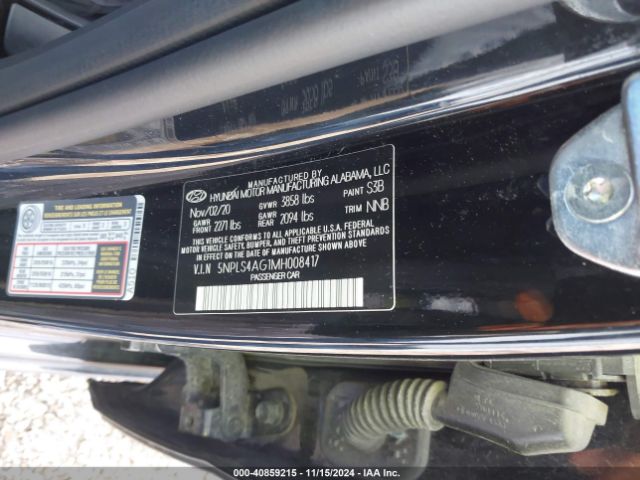 5NPLS4AG1MH008417 Hyundai ELANTRA SEL