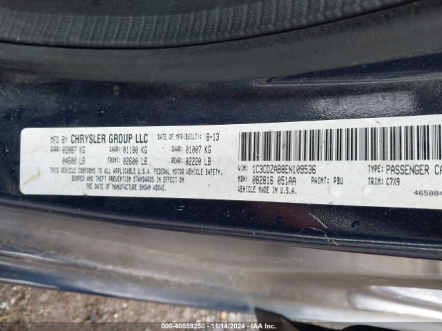 1C3CDZAB8EN109536 Dodge AVENGER SE