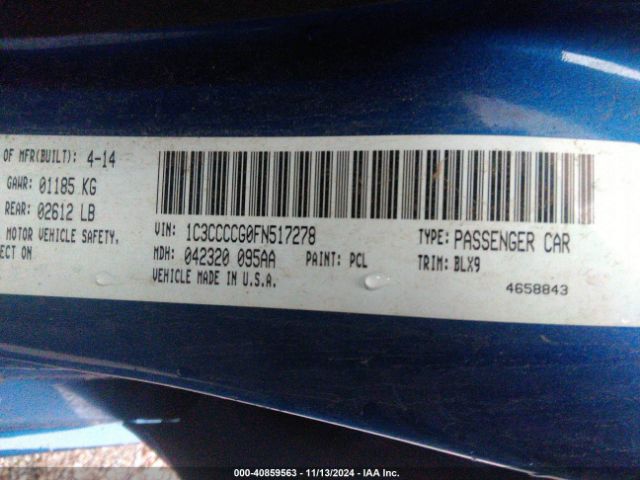 1C3CCCCG0FN517278 Chrysler 200 C