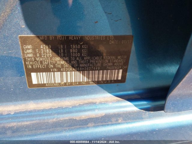 4S3GKAB68H3607449 Subaru Impreza 2.0i Premium