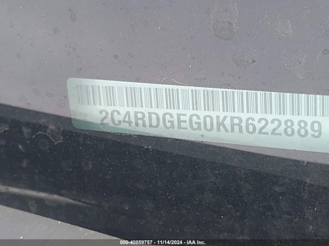 2C4RDGEG0KR622889 Dodge Grand Caravan Gt