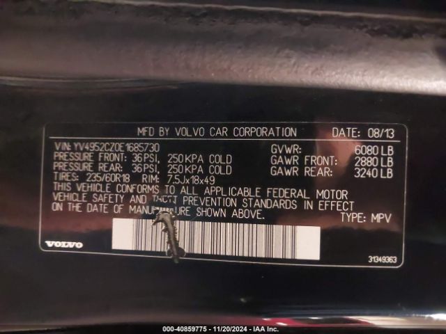 YV4952CZ0E1685730 Volvo XC90 3.2