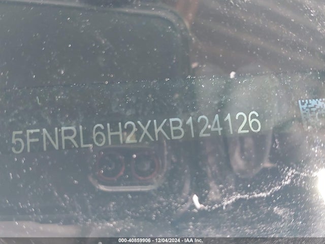 5FNRL6H2XKB124126 Honda ODYSSEY LX