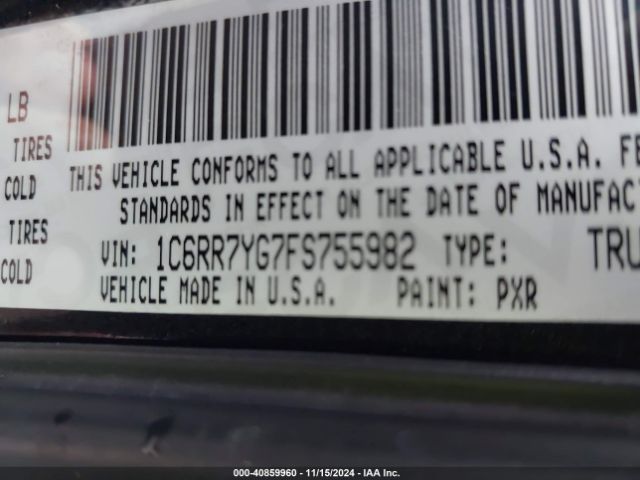 1C6RR7YG7FS755982 RAM 1500 Rebel